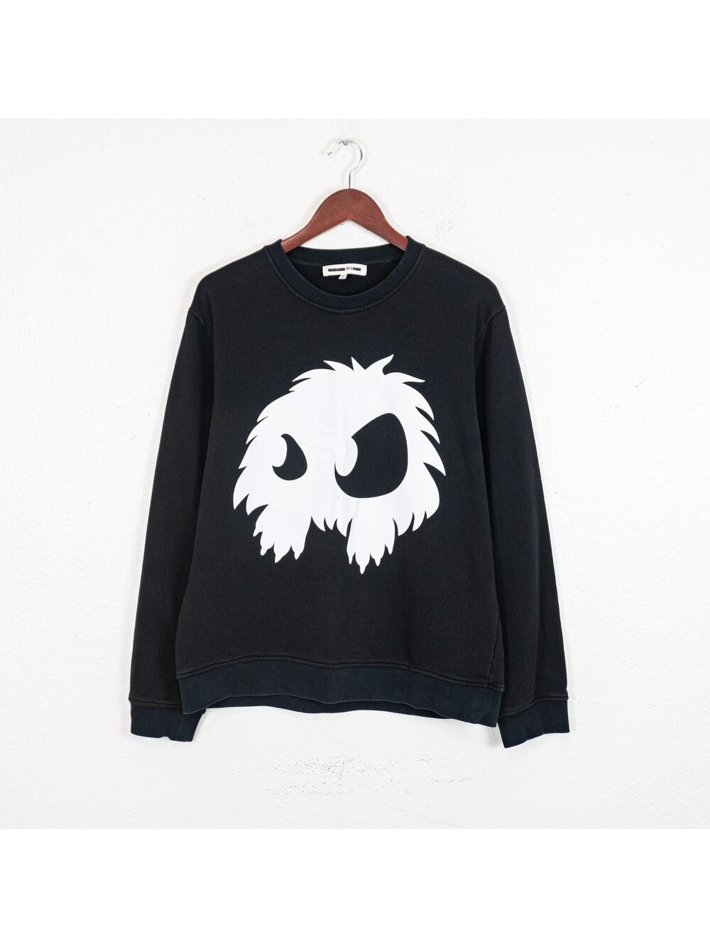 MCQ by Alexander Mcqueen Monster Sweatshirt in Black Cotton 2XL fit XL